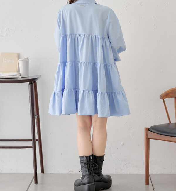  「フリルティアードチュニックシャツ」|シャツ・ブラウス|