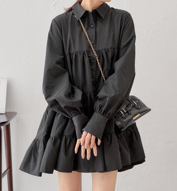  「フリルティアードチュニックシャツ」|シャツ・ブラウス|