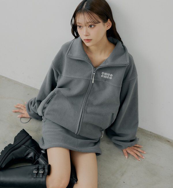  「【セットアップ対応】胸ロゴフリーストップス」|シャツ・ブラウス|