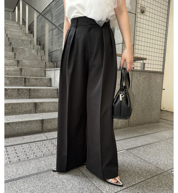  「【累計2万本突破！】【低身長・高身長サイズあり】2タックワイドパンツ」|チノ|