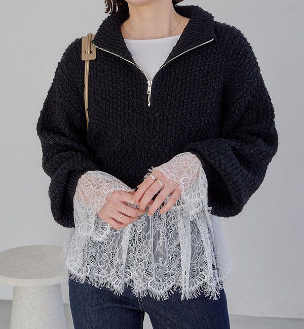  「レースロンT」|シャツ・ブラウス|