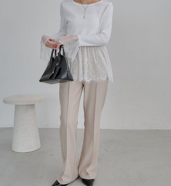  「レースロンT」|シャツ・ブラウス|