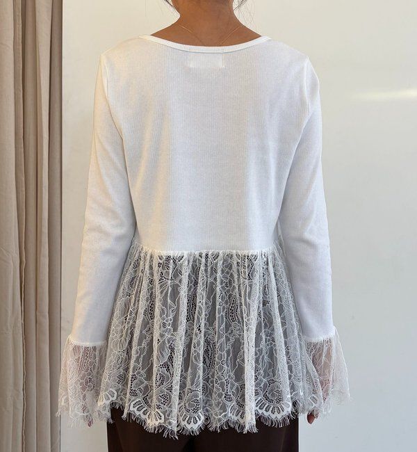  「レースロンT」|シャツ・ブラウス|