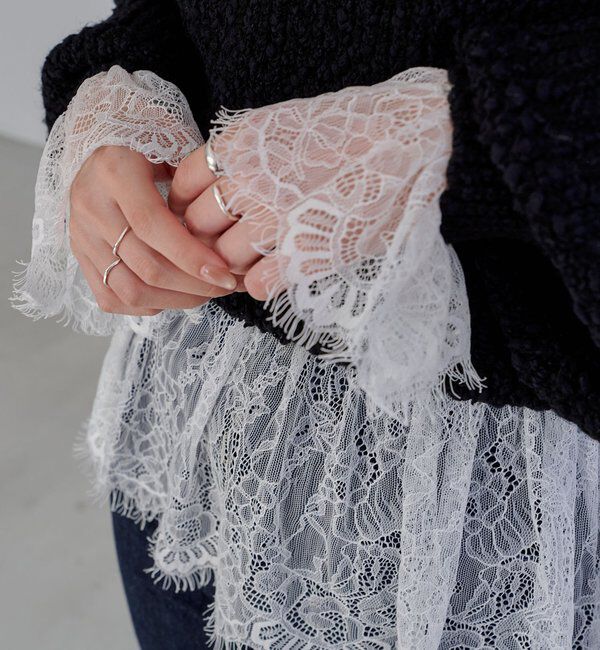  「レースロンT」|シャツ・ブラウス|