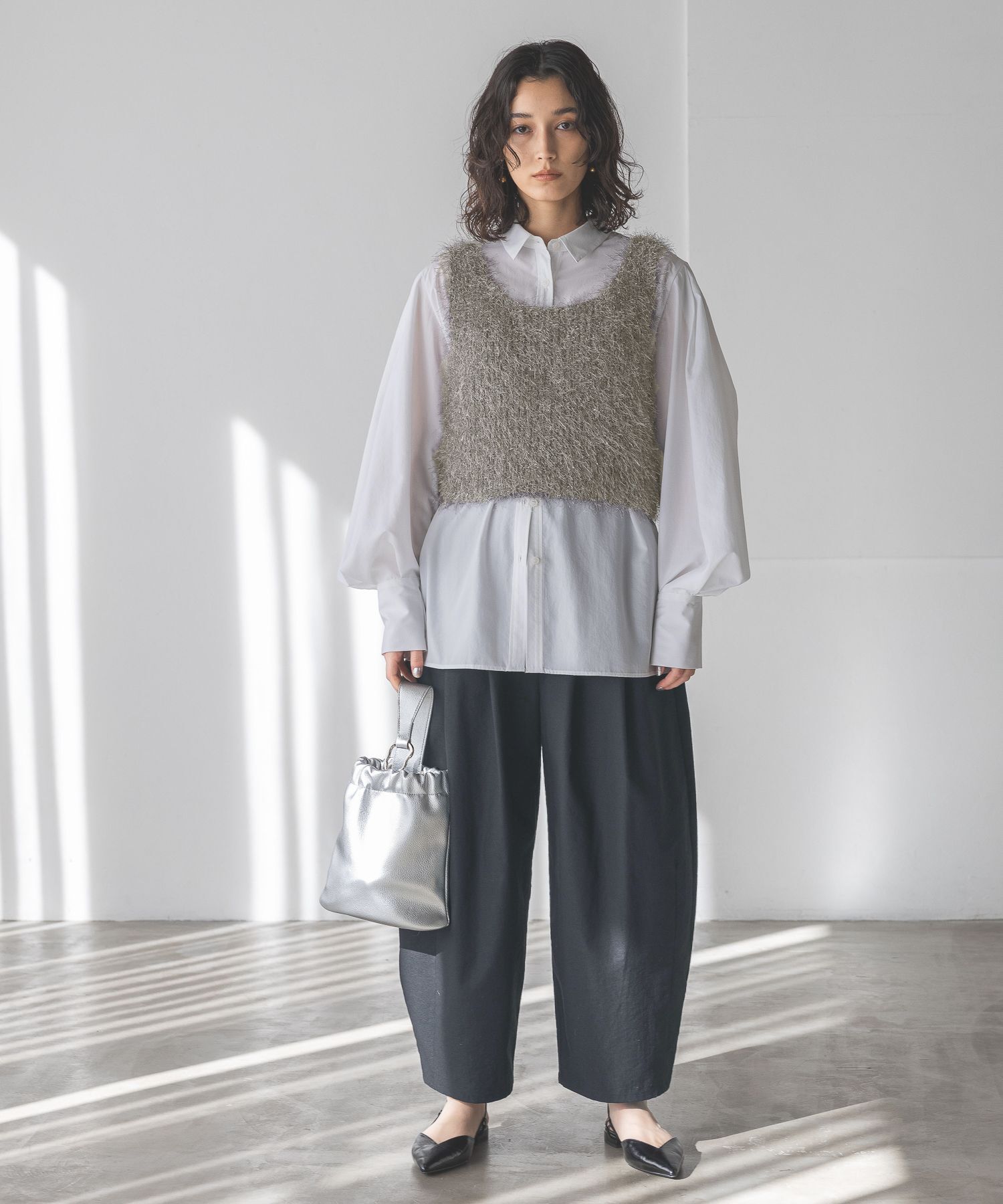 A part by 「ラメフェザーノースリーブ」|ニット・セーター|