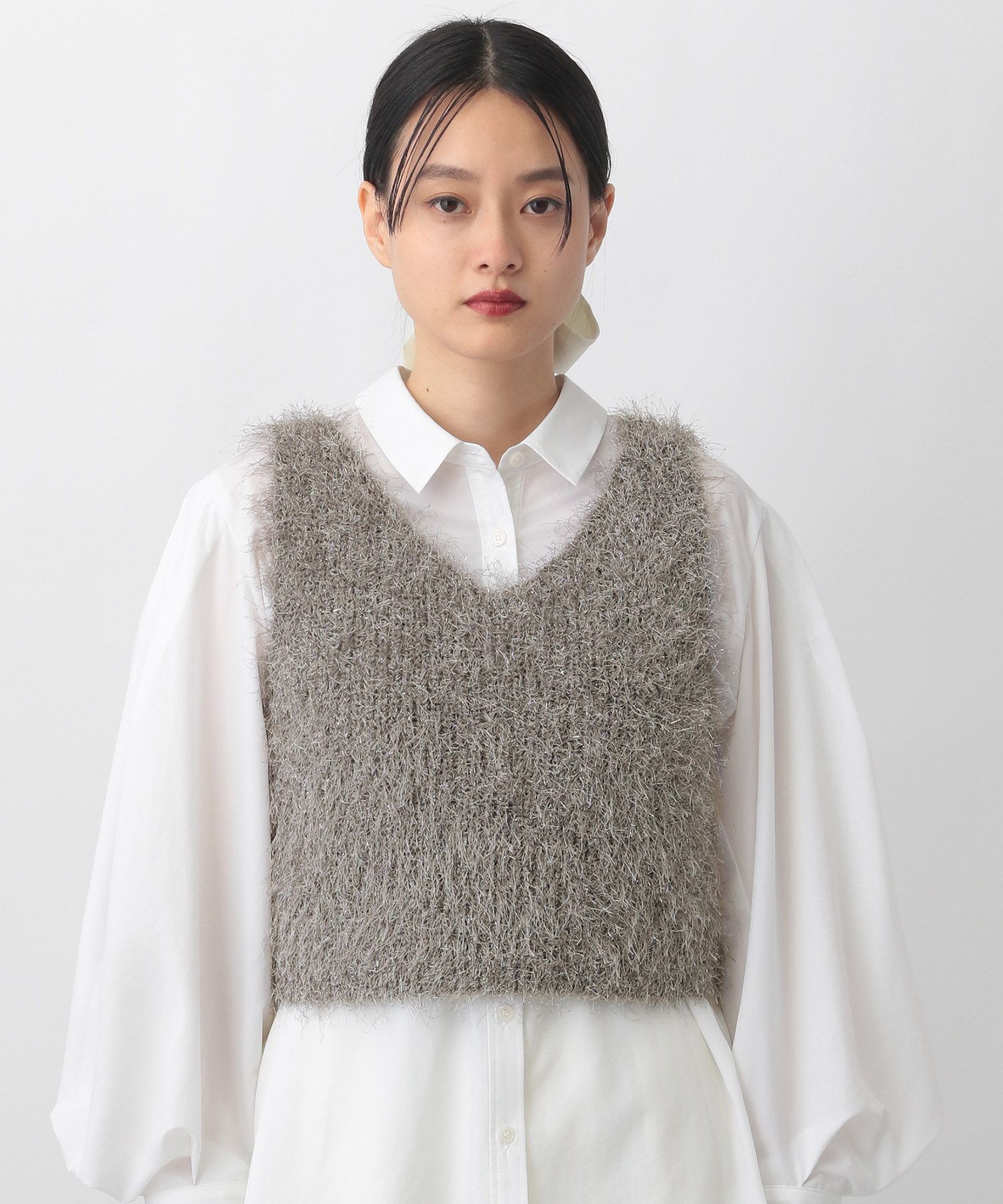 A part by 「ラメフェザーノースリーブ」|ニット・セーター|