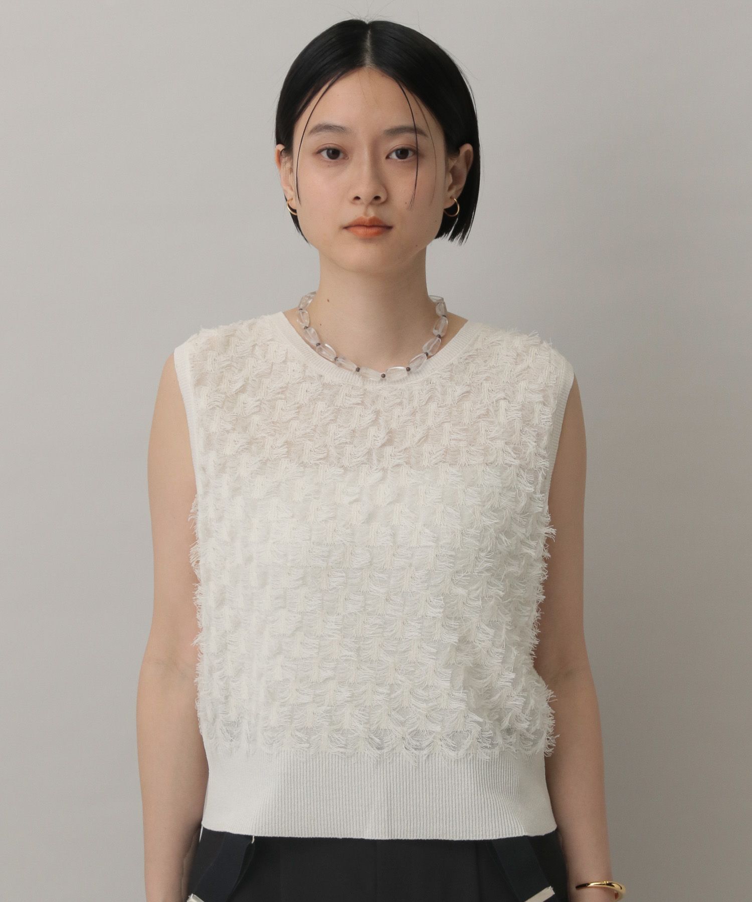 A part by 「フリンジニットノースリーブ」|ニット・セーター|