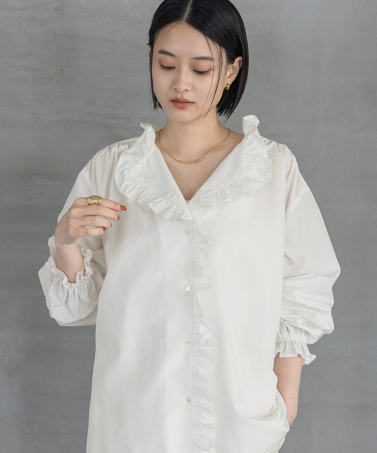 A part by 「フリル2WAYブラウス」|シャツ・ブラウス|