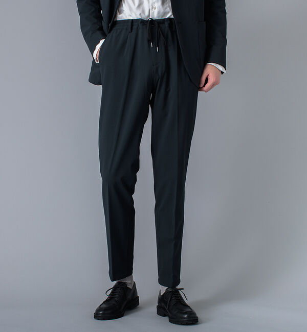 ABAHOUSE「【セットアップ対応 / ストームフリース】4WAYストレッチ イージーパンツ」|その他|ブラック