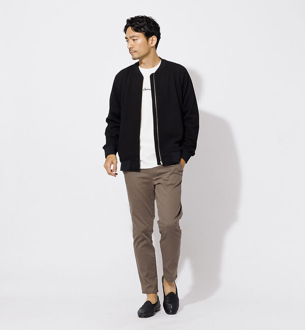 ABAHOUSE「フクレ ジャガード ジップブルゾン」|ブルゾン・スタジャン|
