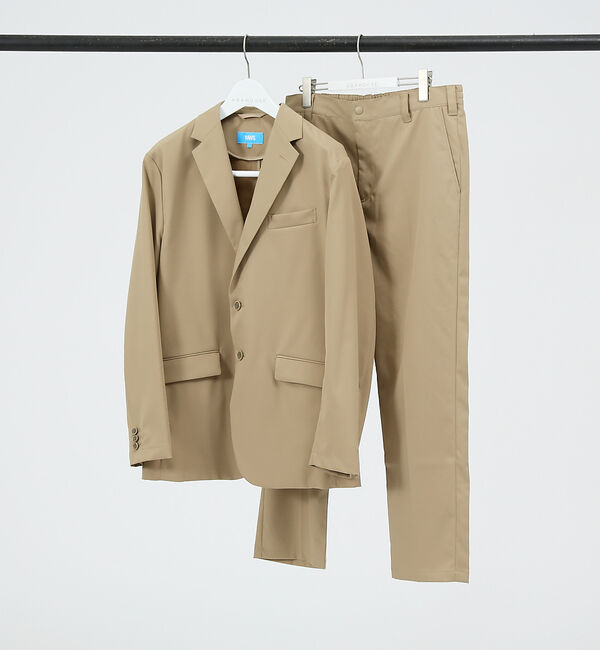 ABAHOUSE「【WWS / セットアップ対応】Bizテーラード ジャケット」|テーラードジャケット|ベージュ