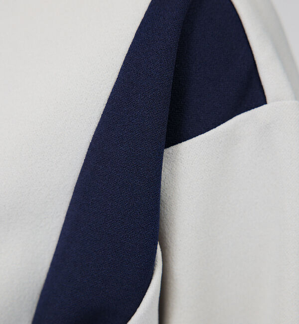 ABAHOUSE「【梨地】ストライプ切替 長袖Tシャツ / スウェット」|Tシャツ・カットソー|