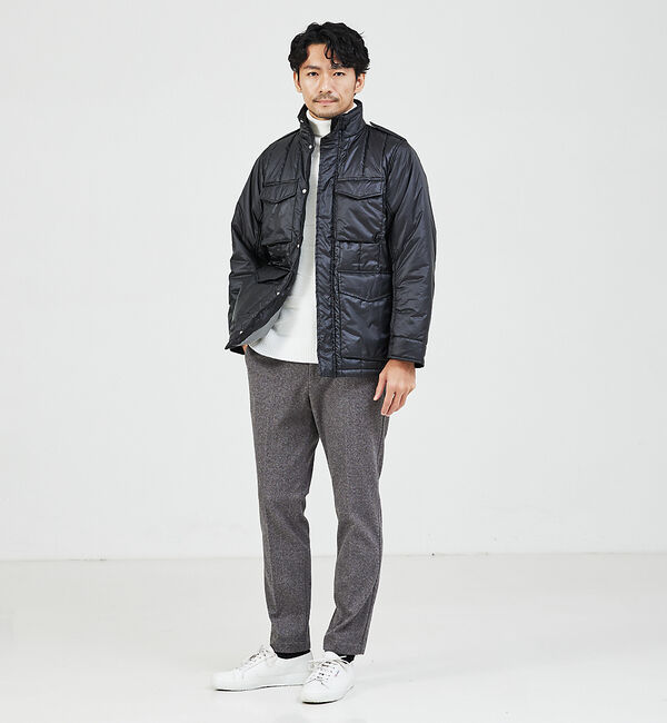 ABAHOUSE「【スポンジタッチ】シャドーカモフラ タートルネック ニット」|ニット・セーター|