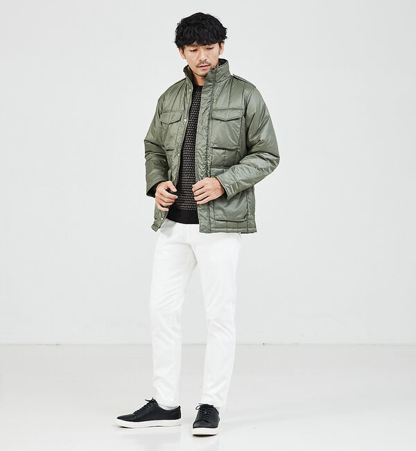 ABAHOUSE「【スポンジタッチ】シャドーカモフラ タートルネック ニット」|ニット・セーター|