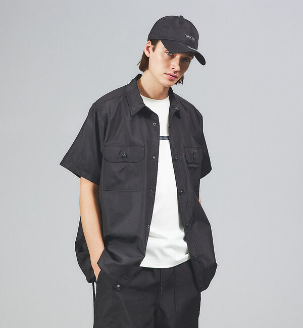 ABAHOUSE「【TAION / タイオン】MILITARY HALF SLEEVE SHIRT」|シャツ・ブラウス|