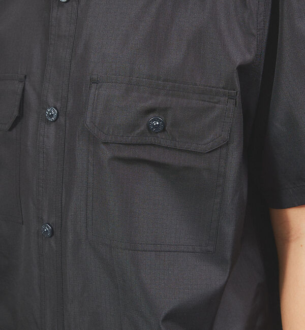 ABAHOUSE「【TAION / タイオン】MILITARY HALF SLEEVE SHIRT」|シャツ・ブラウス|