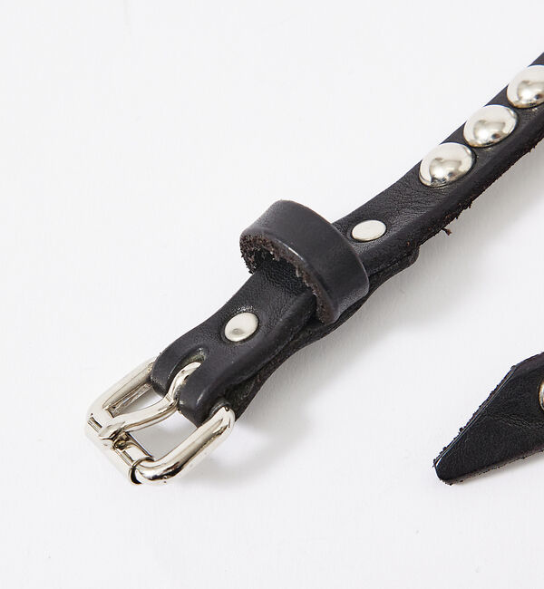 ABAHOUSE「【Master&Co.マスターアンドコー】 レザーベルト スタッズベルト / D」|ベルト|