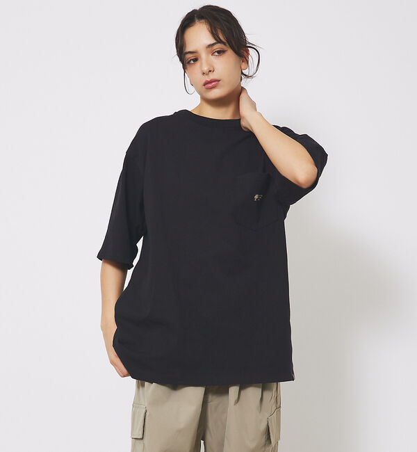 ABAHOUSE「【PENDLETON/ペンドルトン】EMS Pocket Tee/刺繍ポケットT」|Tシャツ・カットソー|ブラック