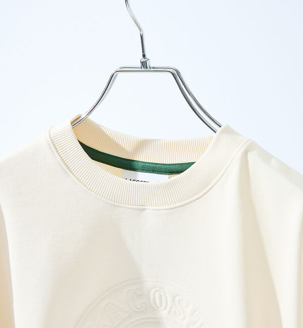 ABAHOUSE「【LACOSTE / ラコステ】トーン・オン・トーンステッチ半袖スウェット /」|Tシャツ・カットソー|