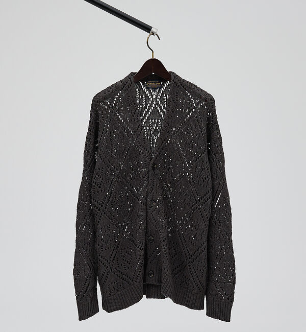 ABAHOUSE「【PENDLETON/ペンドルトン】Lace Stitch Cardigan/カ」|カーディガン|チャコールグレー
