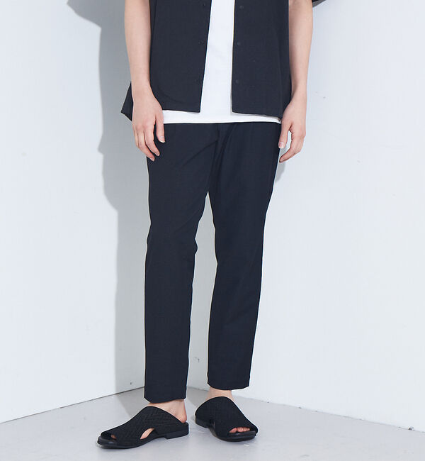 alfredoBANNISTER「アシメントリー レザー ミュール サンダル（メッシュ型押し）」|サンダル|