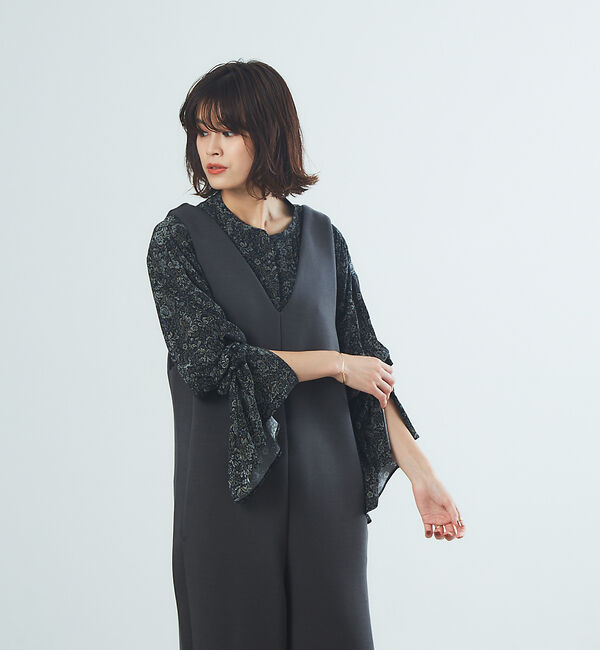 Rouge vif「フラワーボリュームスリーブブラウス」|シャツ・ブラウス|