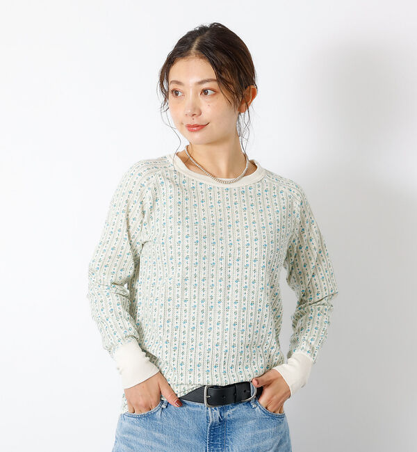 Rouge vif「【JEMORGAN / ジェーイーモーガン】ワッフルラグランロンＴ / パック入」|Tシャツ・カットソー|