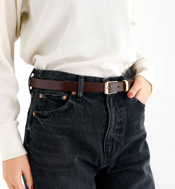 Rouge vif「【MASTER & CO】ブライドルレザーベルト / GOLDバックル / 24」|ベルト|