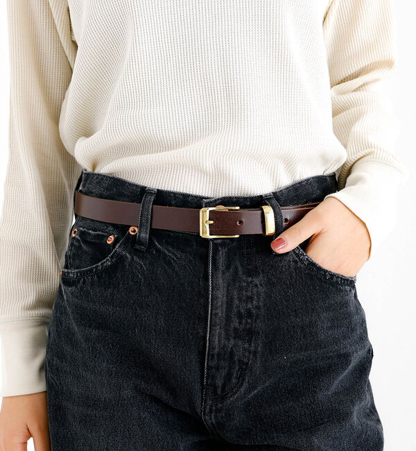 Rouge vif「【MASTER & CO】ブライドルレザーベルト / GOLDバックル / 24」|ベルト|