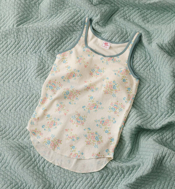 Rouge vif「【JEMORGAN / ジェーイーモーガン】クレリックタンクトップ/花柄/カップ」|キャミソール|