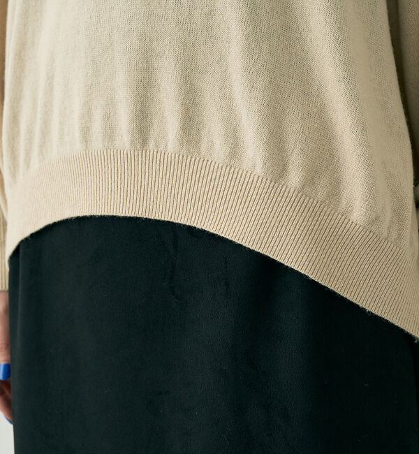 Rouge vif「カシミヤ混ウール襟付きスキッパーニット」|ニット・セーター|