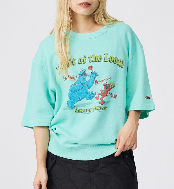 Rouge vif「【FRUIT OF THE LOOM/フルーツ オブ ザ ルーム】【コラボ】SE」|Tシャツ・カットソー|エメラルドグリーン