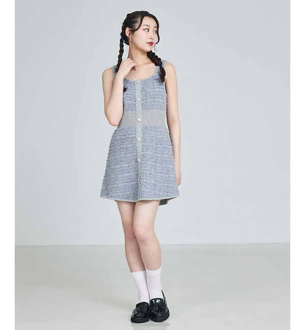 SELFIST「ラメフリンジミニワンピース」|ワンピース|