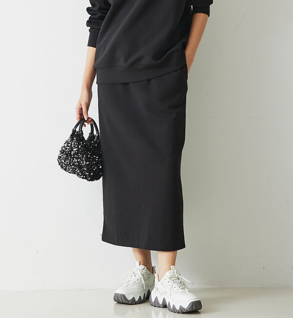 abahouse mavie「【セットアップ対応】シルキーダンボールタイトスカート」|スカート|