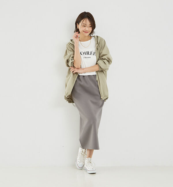 abahouse mavie「【セットアップ対応】シルキーダンボールタイトスカート」|スカート|