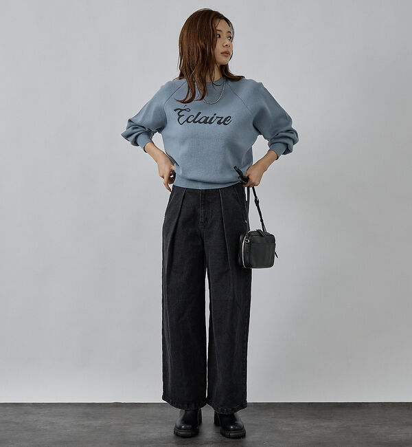 abahouse mavie「【再入荷】ロゴジャガードニット」|ニット・セーター|