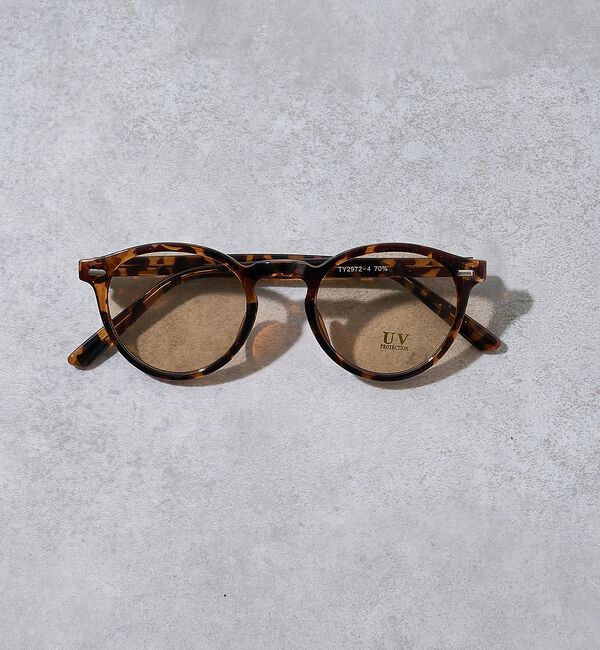 abahouse mavie「【UVカット】クリアカラーレンズサングラス」|メガネ|ブラウン系その他1