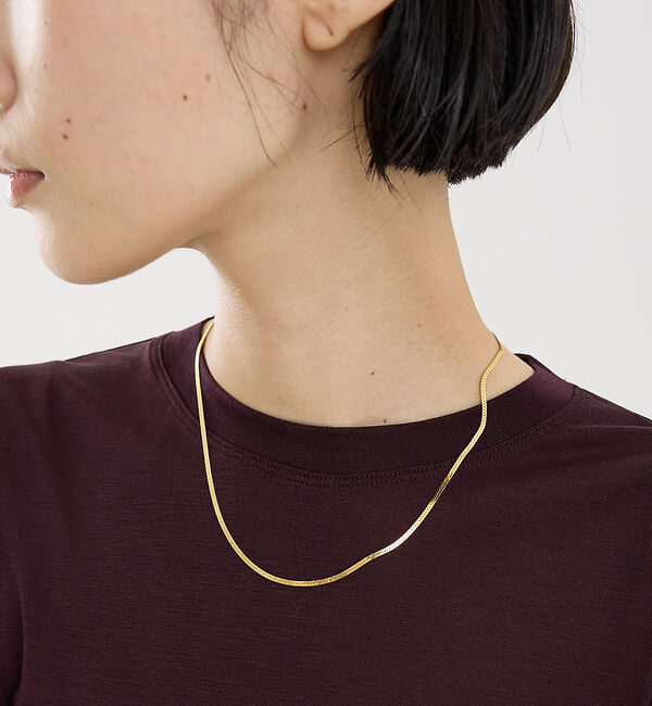 The Store by C' 「【MARIHA】Silent Rain ネックレス　ヘリンボーン45㎝」|ネックレス|ゴールド