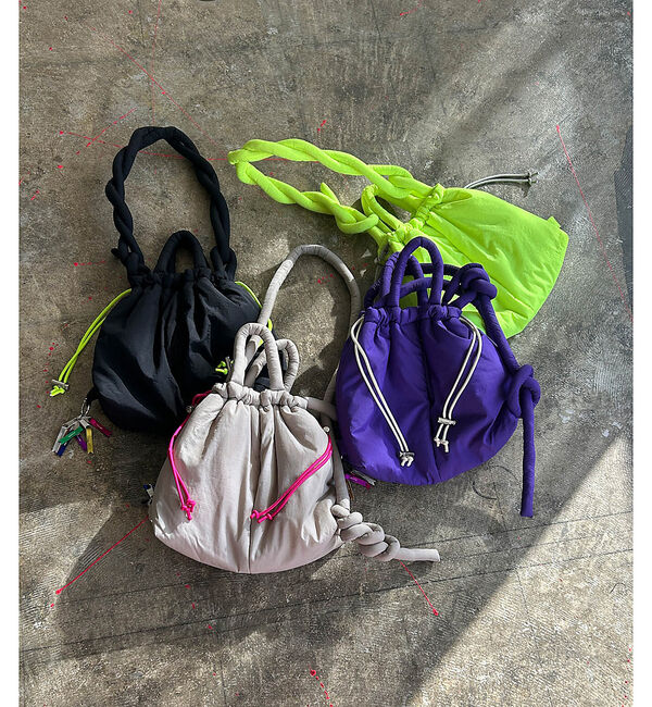 NOMINE「【cheek】puff kinchaku 2WAY tote 巾着 ショルダーバ」|ショルダー・メッセンジャー|