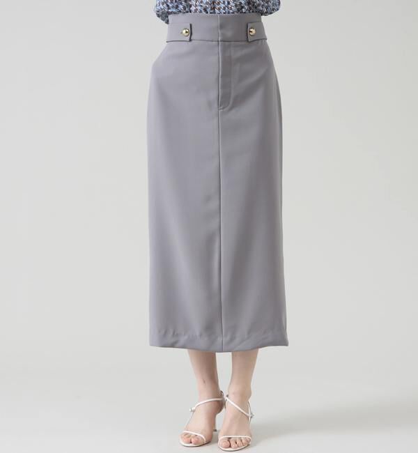 TIARA「ゴールドボタンタイトスカート（セットアップ可）」|スカート|