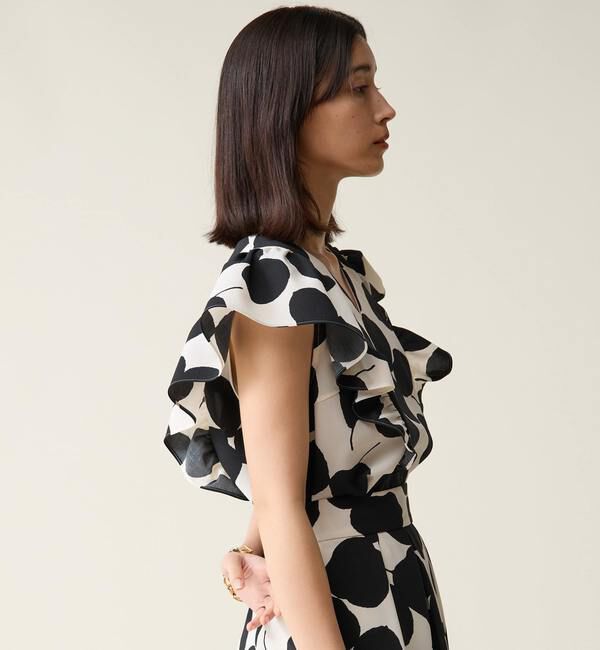 TIARA「リーフドットプリントブラウス（セットアップ可）」|シャツ・ブラウス|