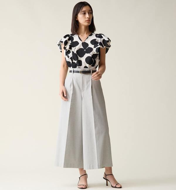 TIARA「リーフドットプリントブラウス（セットアップ可）」|シャツ・ブラウス|