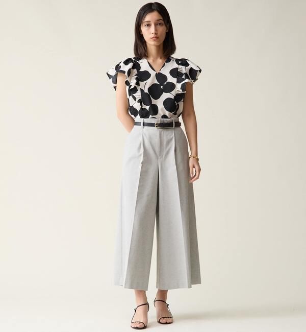 TIARA「リーフドットプリントブラウス（セットアップ可）」|シャツ・ブラウス|