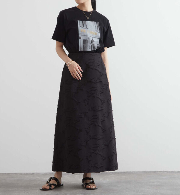 Liesse「マキシジャガードスカート」|スカート|