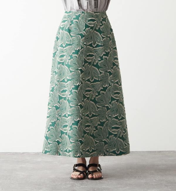 Liesse「マキシジャガードスカート」|スカート|
