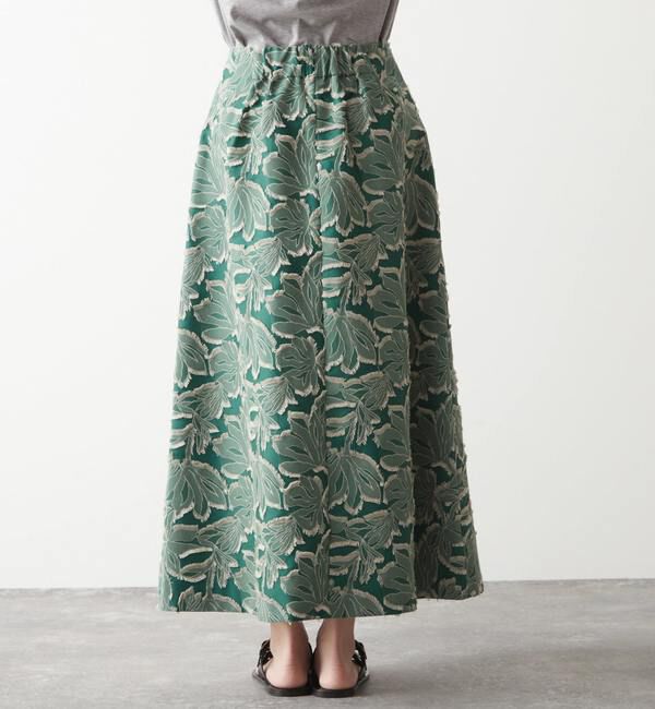 Liesse「マキシジャガードスカート」|スカート|