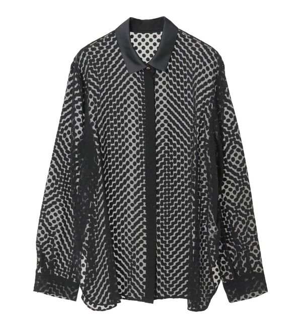 Liesse「オパールドットシアーシャツ」|シャツ・ブラウス|
