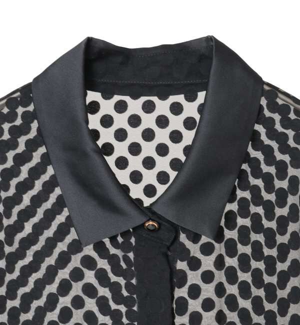 Liesse「オパールドットシアーシャツ」|シャツ・ブラウス|