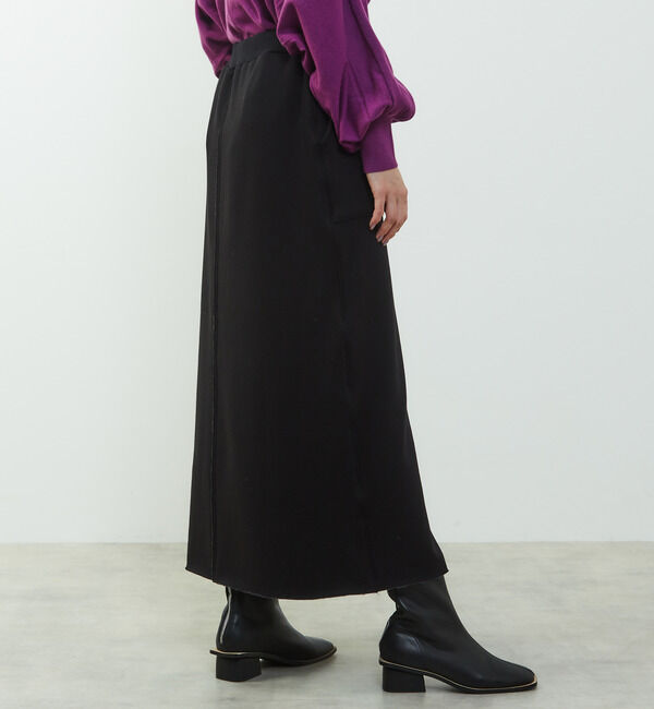 SOFFITTO「【nota della mano sinistra（ノータ デラ マノ シニストラ）】ポケット付スリットロングスカート」|スカート|