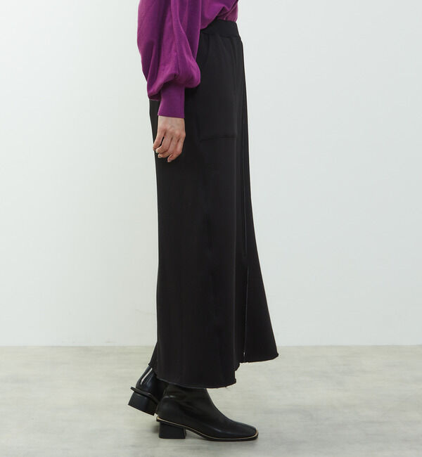 SOFFITTO「【nota della mano sinistra（ノータ デラ マノ シニストラ）】ポケット付スリットロングスカート」|スカート|